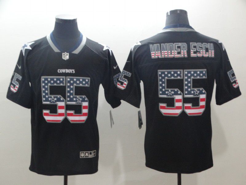 Men Dallas cowboys 55 Vander edch Nike USA Flag Fashion Black Color Rush Limited NFL Jerseys